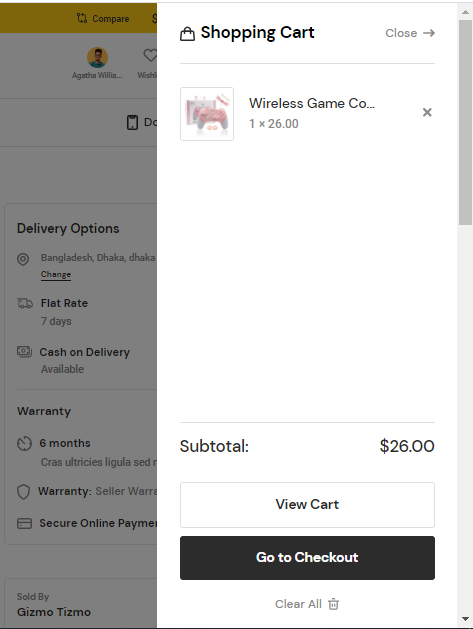 User tab of User exporting