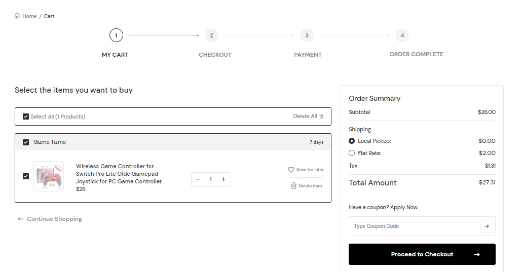 User tab of User exporting