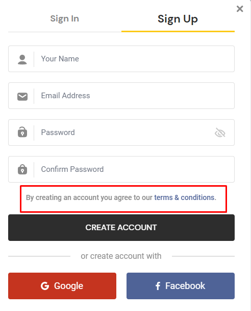 User tab of User exporting
