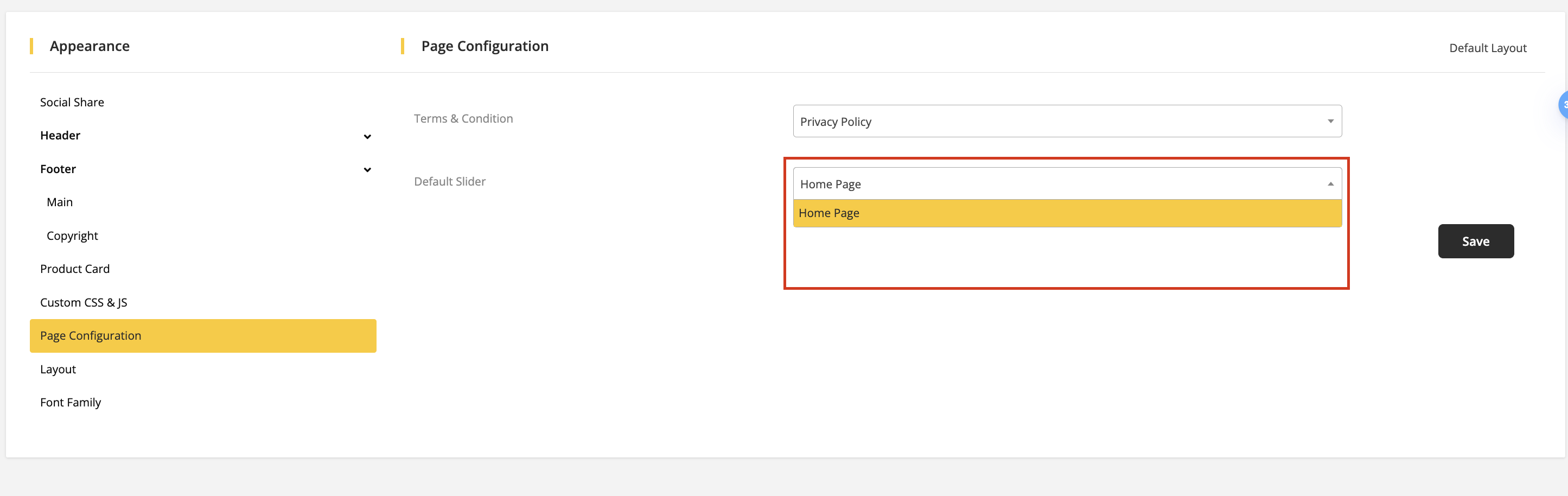 User tab of User exporting
