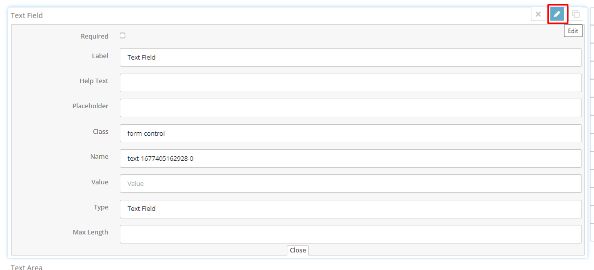 User tab of User exporting