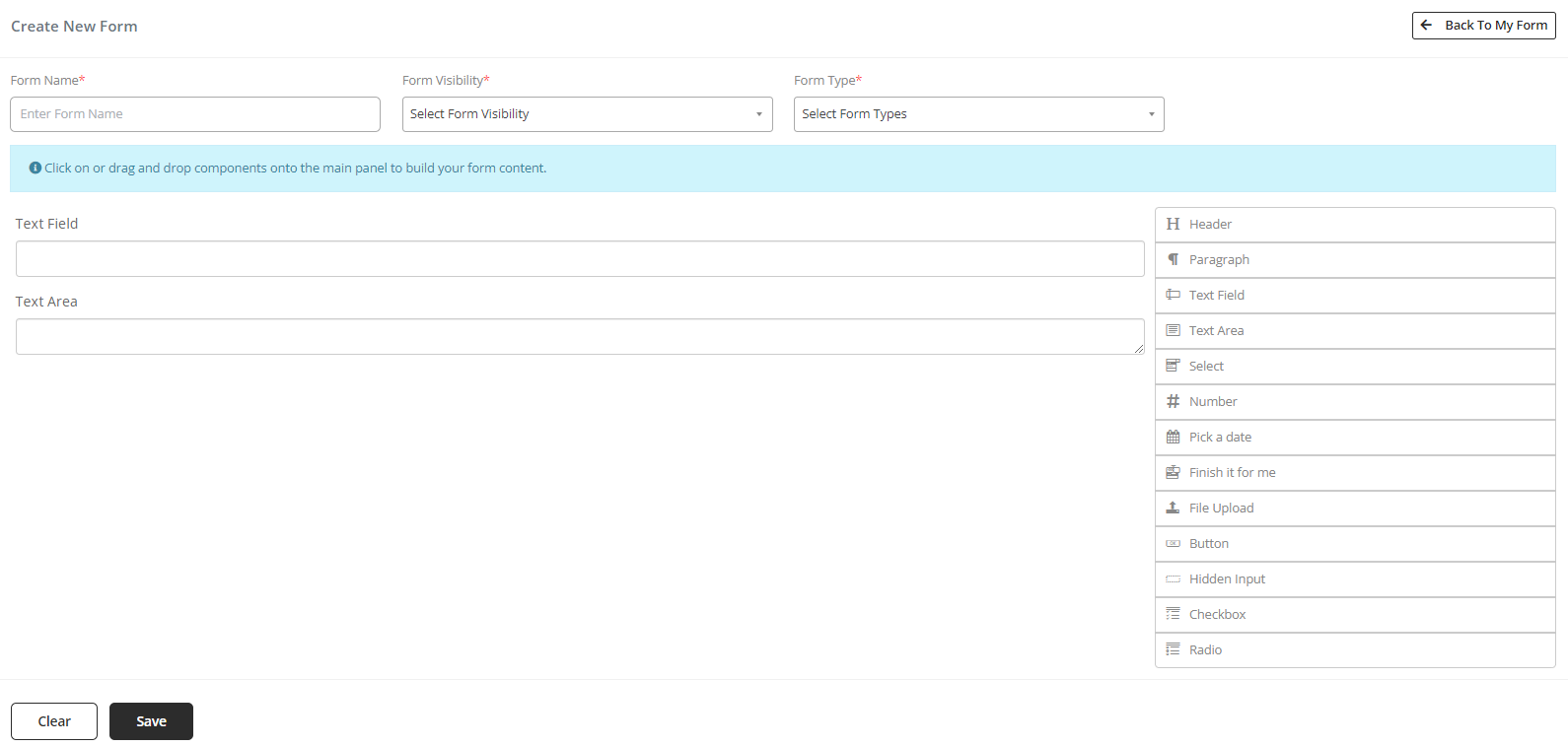 User tab of User exporting