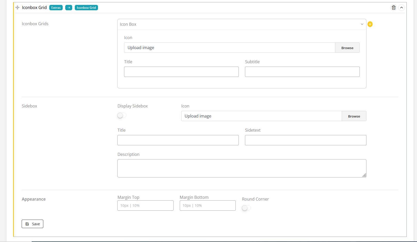 User tab of User exporting