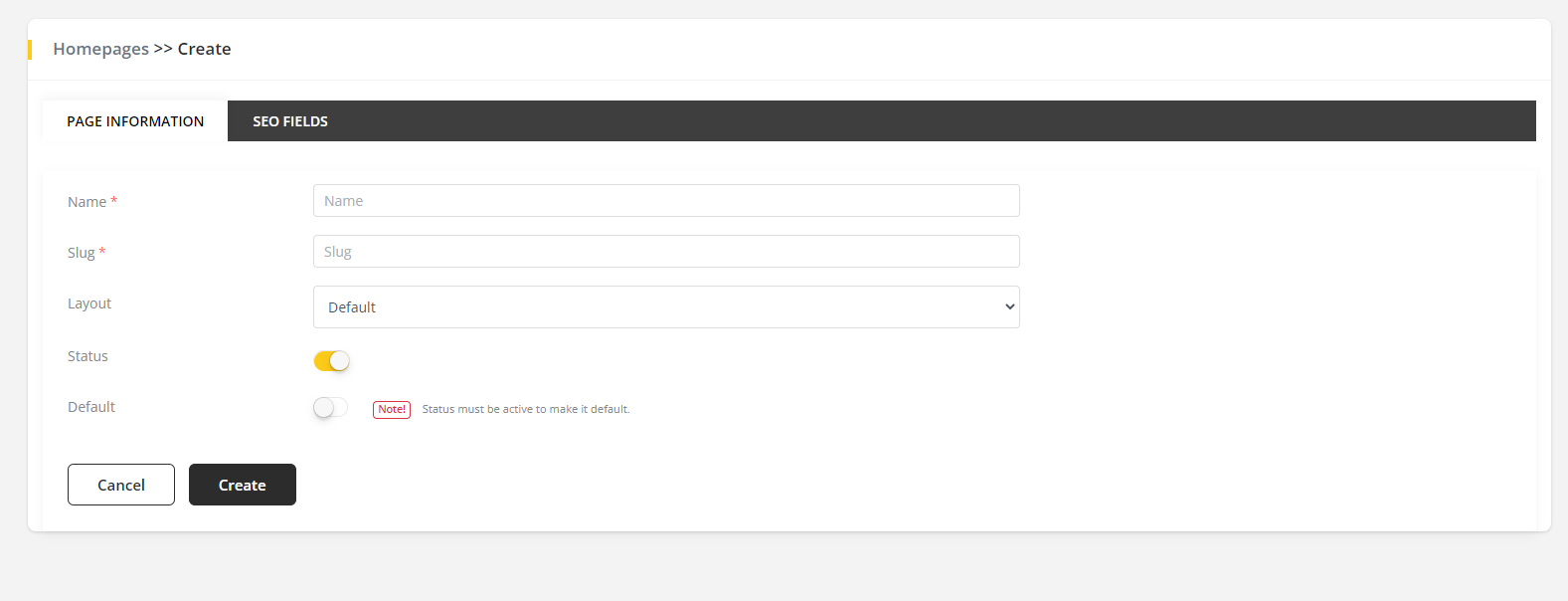 User tab of User exporting