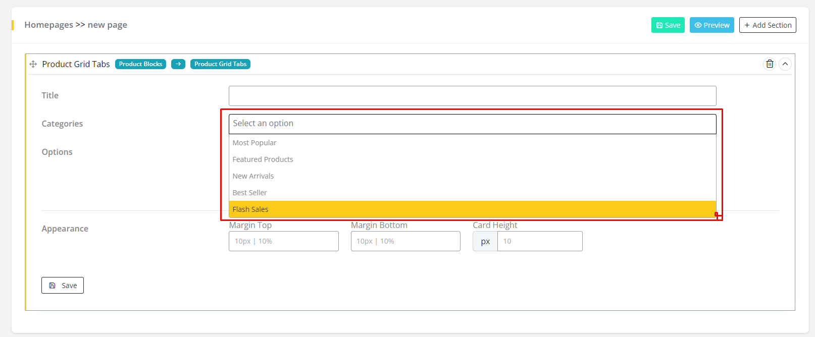 User tab of User exporting