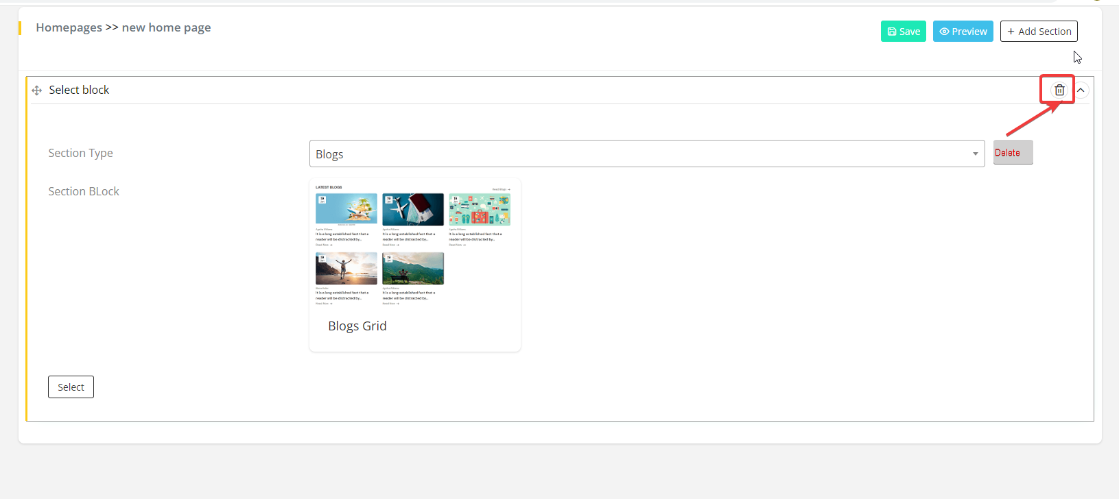 User tab of User exporting