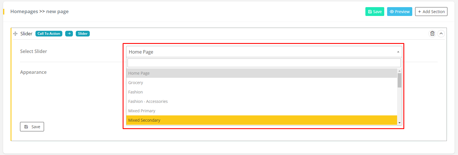 User tab of User exporting