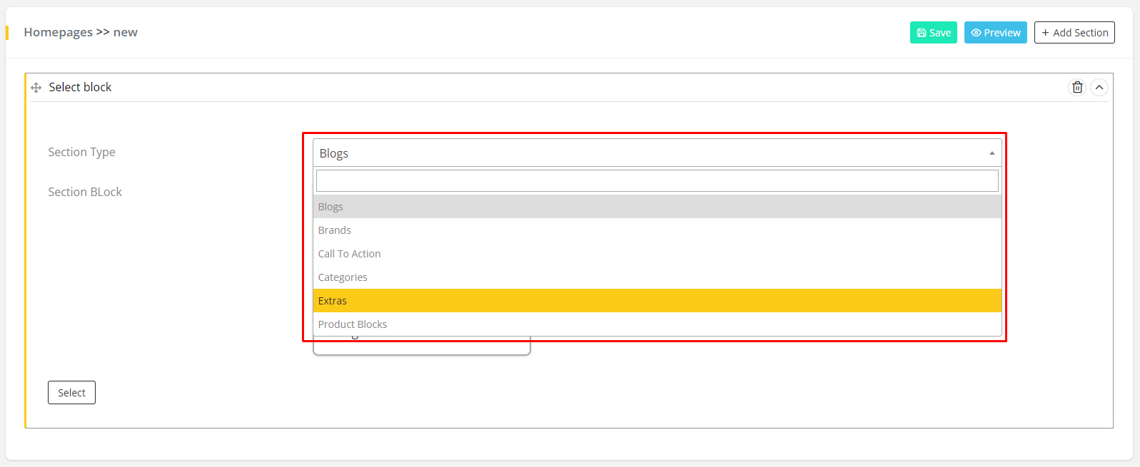 User tab of User exporting