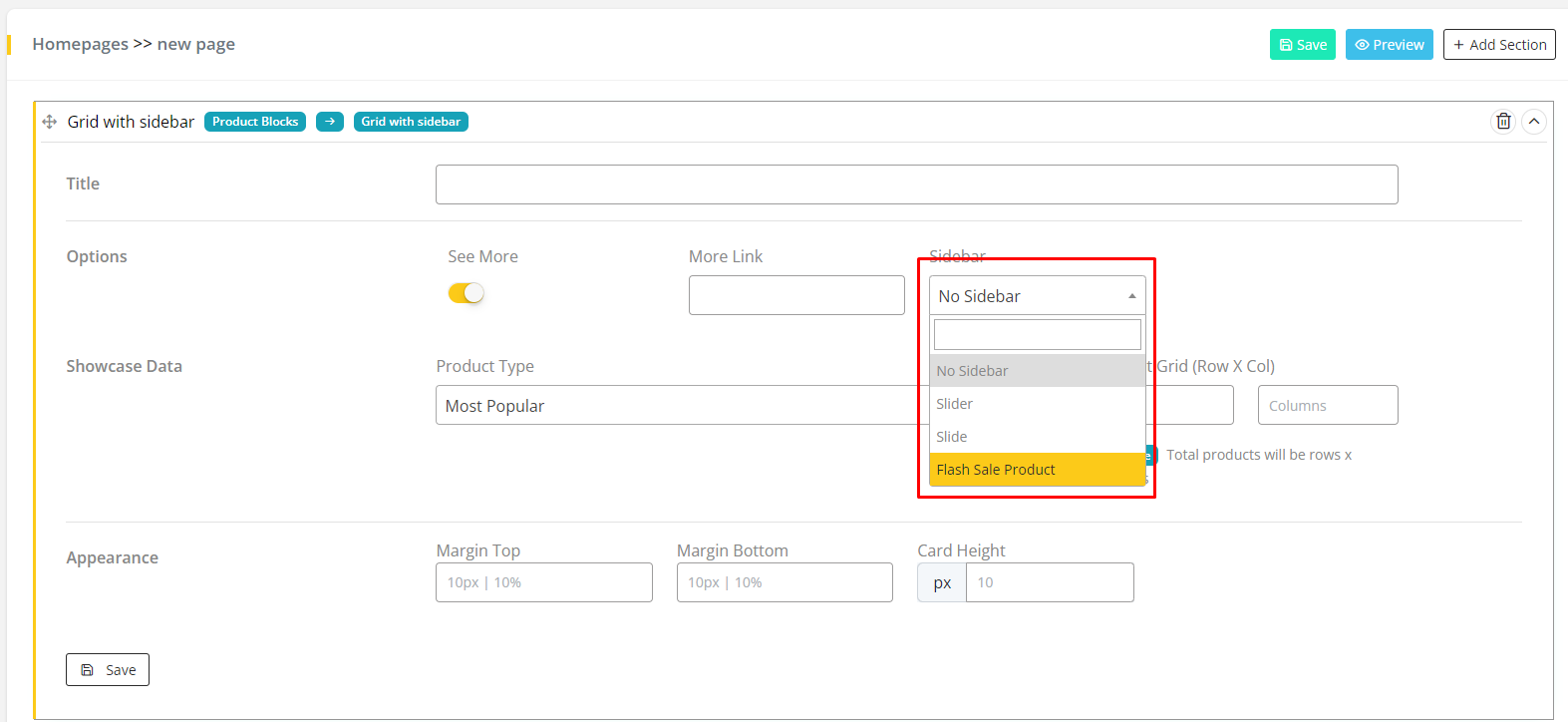 User tab of User exporting