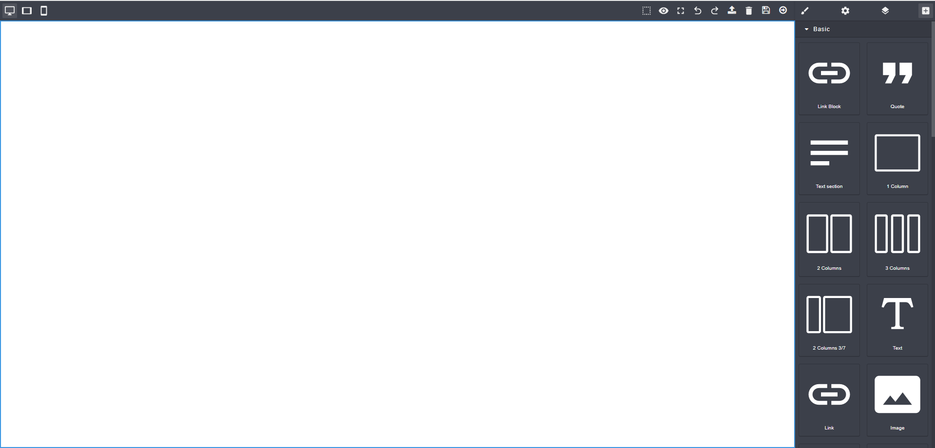User tab of User exporting