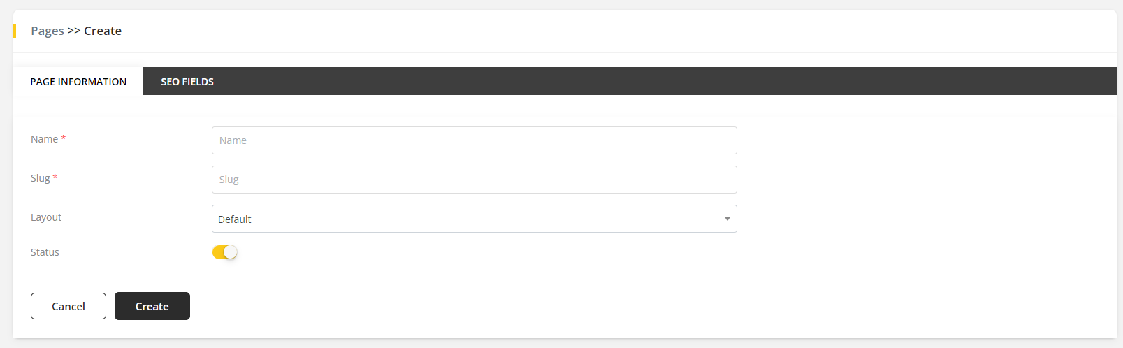 User tab of User exporting