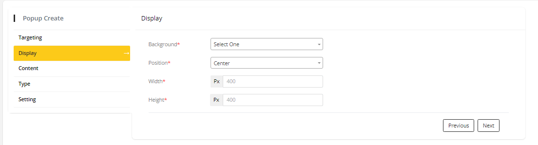 User tab of User exporting