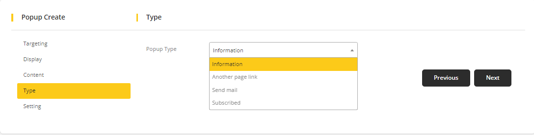 User tab of User exporting