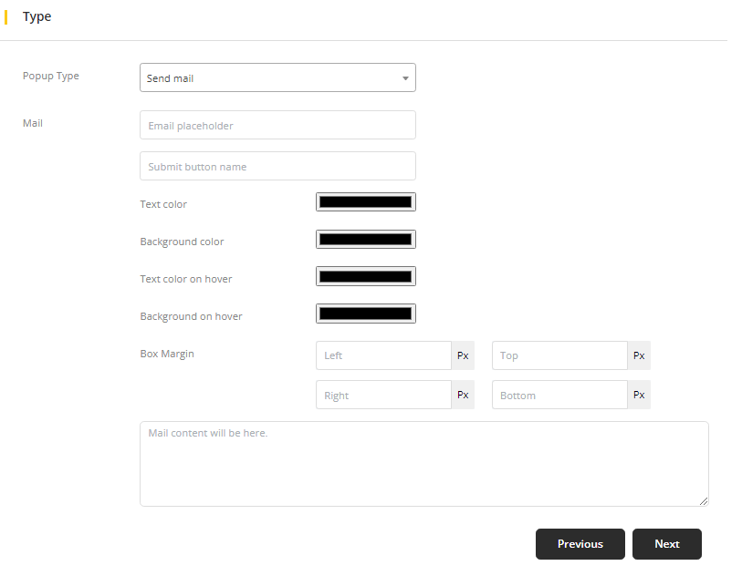User tab of User exporting