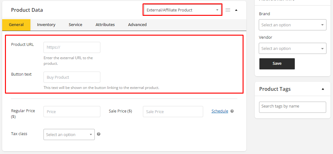 User tab of User exporting