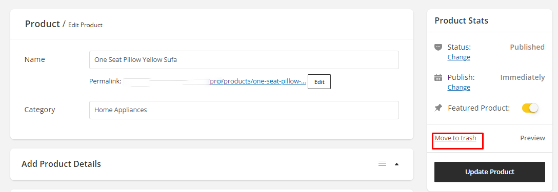 User tab of User exporting