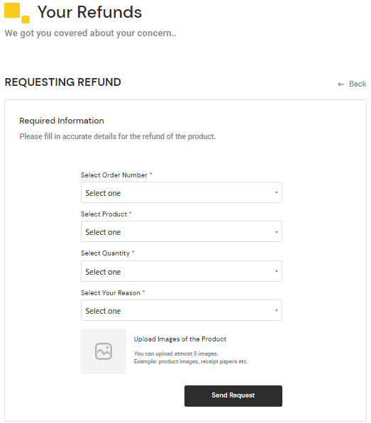 User tab of User exporting
