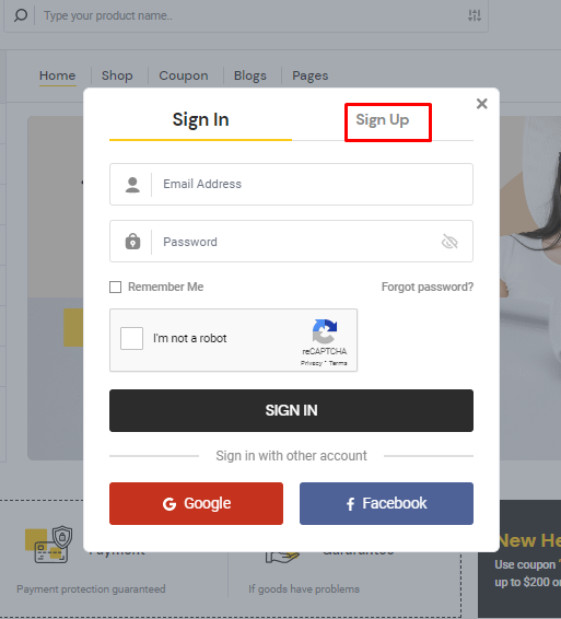 User tab of User exporting