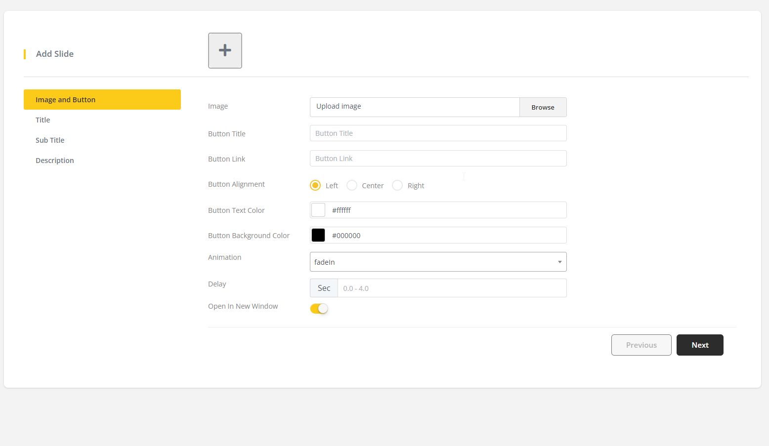 User tab of User exporting