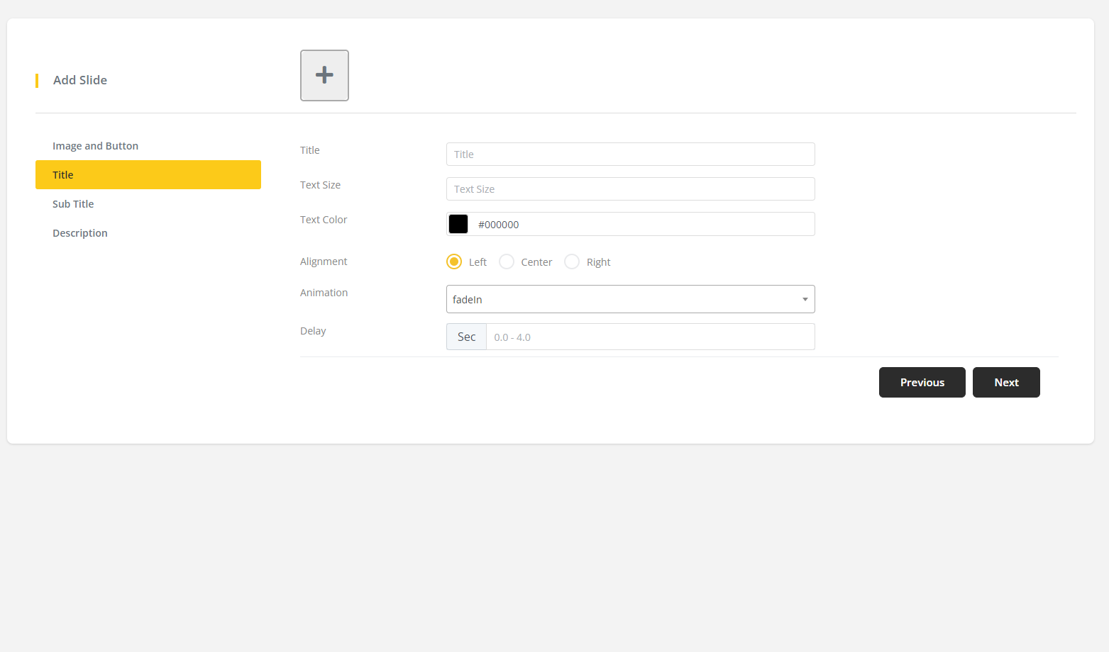 User tab of User exporting
