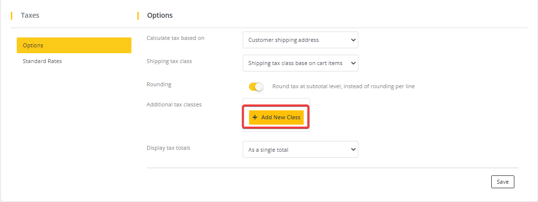 User tab of User exporting