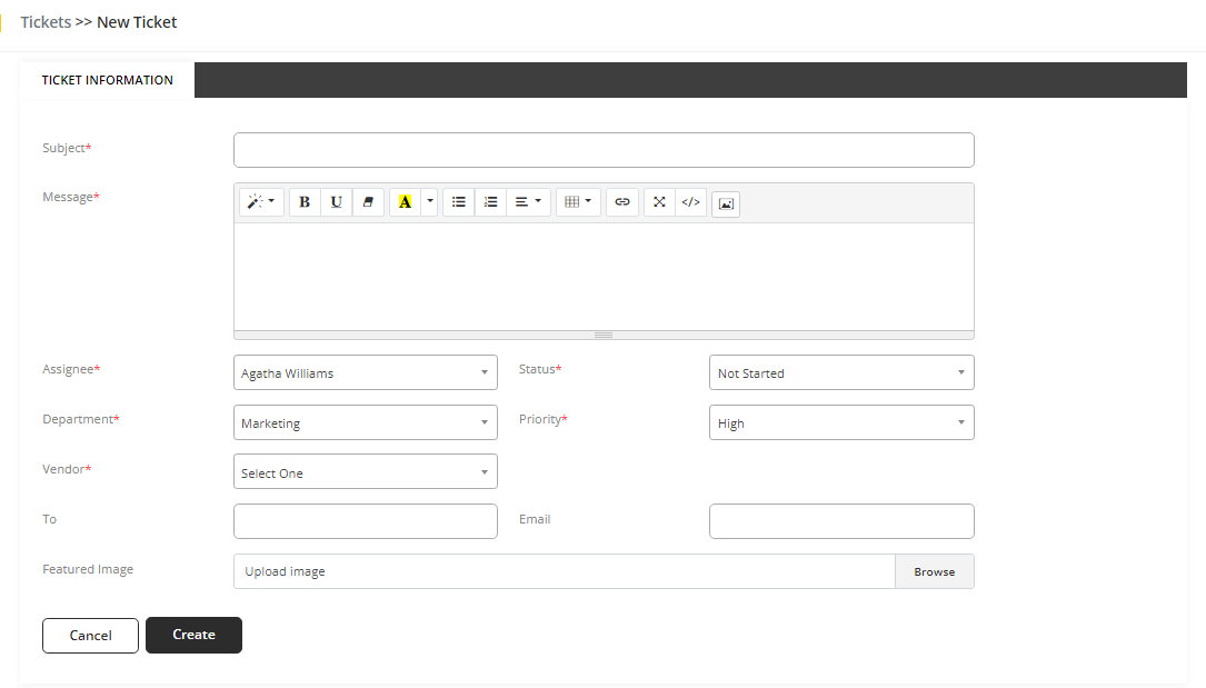 User tab of User exporting