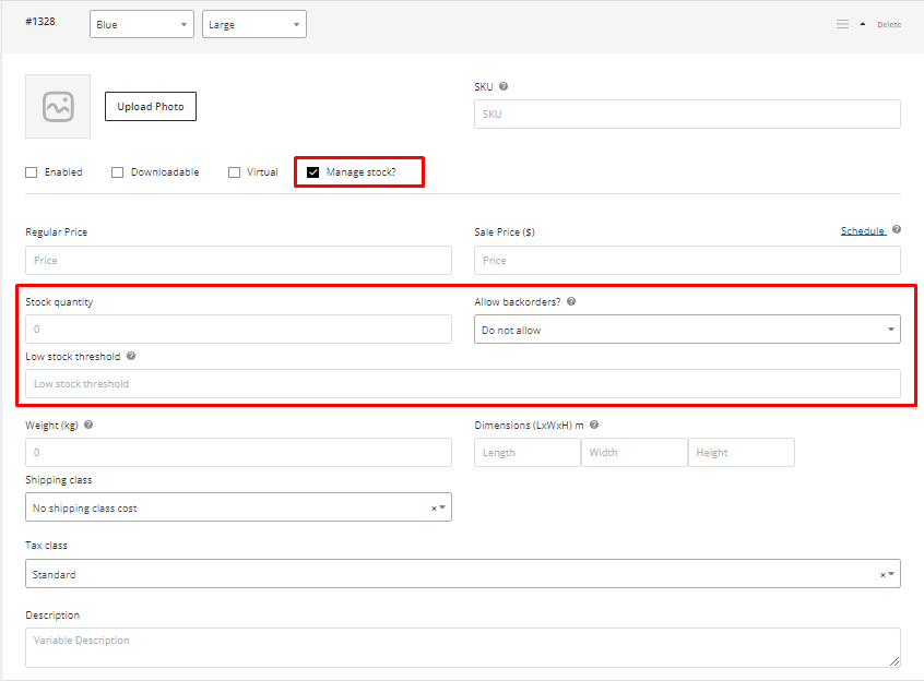 User tab of User exporting