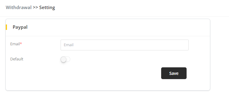 User tab of User exporting